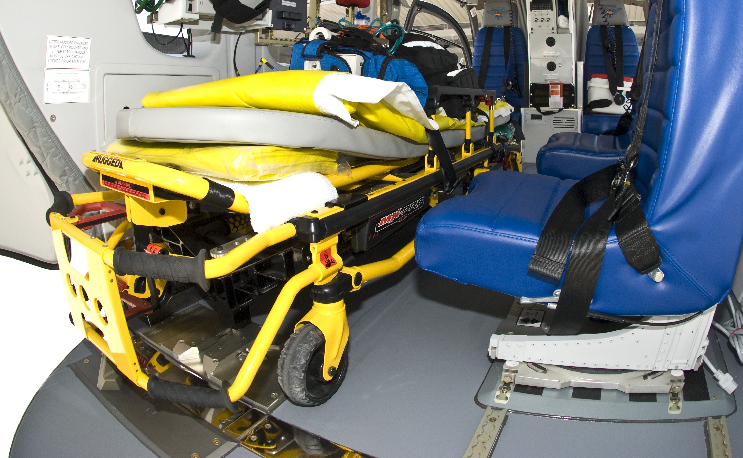 EC145 Custom Floor Latch Mounts for Stryker Stretcher Helicopter